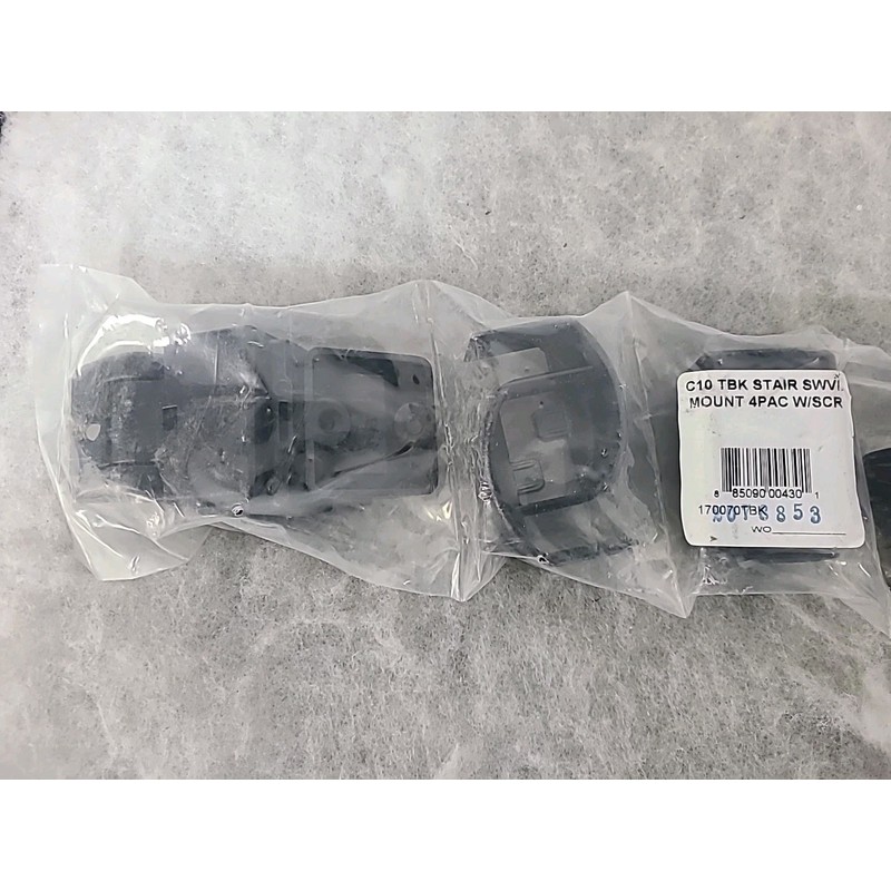 Westbury Black C10 Angled Stair Swivel Bracket, 4-Pack 170070TBK