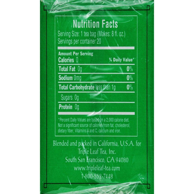 Green Tea-No Caffeine With Ginkgo & Chinese Herbs - 20