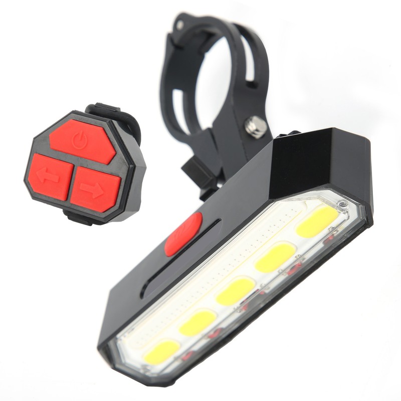 GUB Wireless Remote Bicycle Taillight USB Charging Warning Light Turn