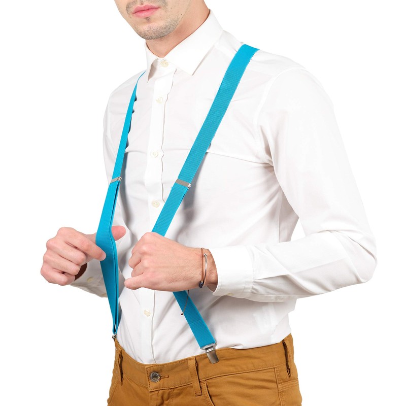 Suspenders Men - Elegante - Clip ajustable liso recto por