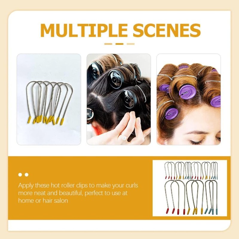 Mtxorvix 24Pcs Hot Curler Clips Replacement Hot Roller Clips Rollers