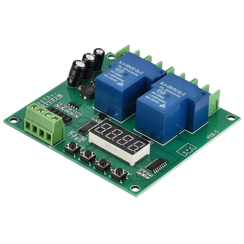 Forward/Reverse Motor Control Board Two Relay Timing Cycle Module 12v