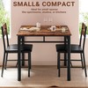 IRONCK Dining Table Set for 2, Small Kitchen Table with