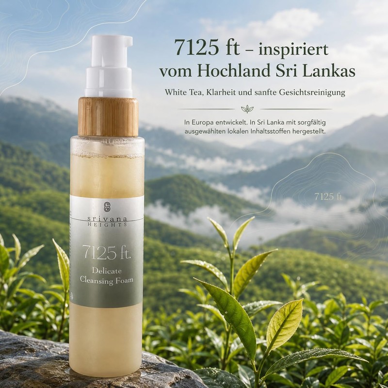 Srivana Heights 7125ft Facial Cleanser with White Tea 150ml