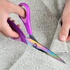 HIGHROCK Premium Tailor Scissors Titanium Soft Grip Sewing Scissors Set