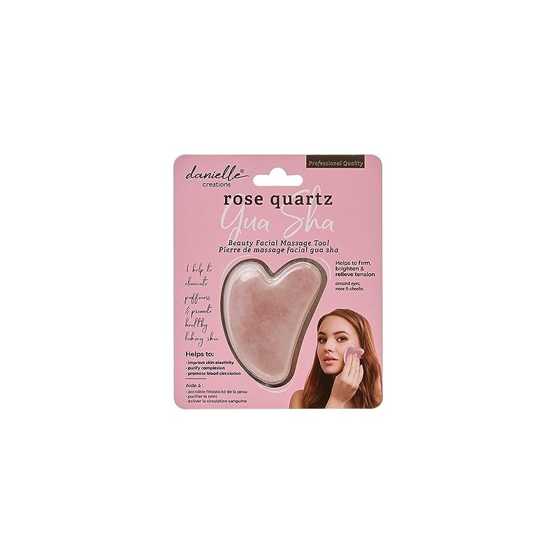 Gua Shab Beauty Facial Massager Danielle Creations (Rose Quartz)