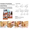 EXERZ Wooden Desk Organiser/Desk Tidy Caddy/Pen Holder - Remote Holder
