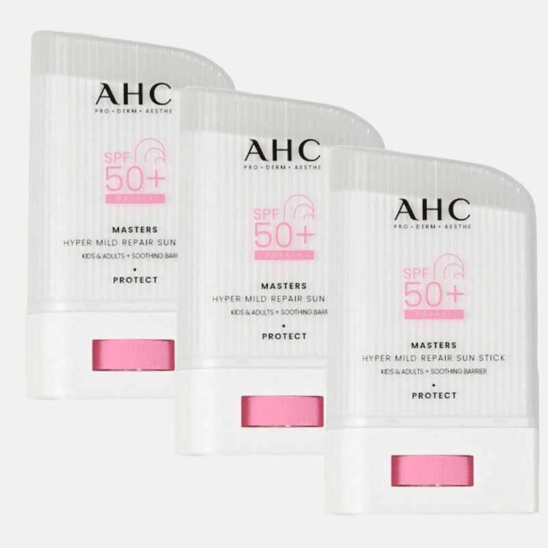AHC 선스틱 22g 3개 마스터즈 하이퍼 마일드 리페어 데일리 무기자차