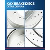 KAX Rear Brake Rotors Compatible with Toyota Tundra 2007-2021, Toyota