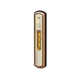 HELLA 2PS 013 301-291 Side Marker Light - Shapeline Tech - LED - 12/24V - Bolted - Lens Colour: Yellow - Cable: 2100mm - Plug: Blade Terminal Sleeve - left/right