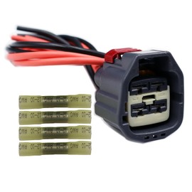 4-Way Radiator Cooling Fan Connector Compatible with 2013-2018 Ram 1500 Engine Wire Harness Plug