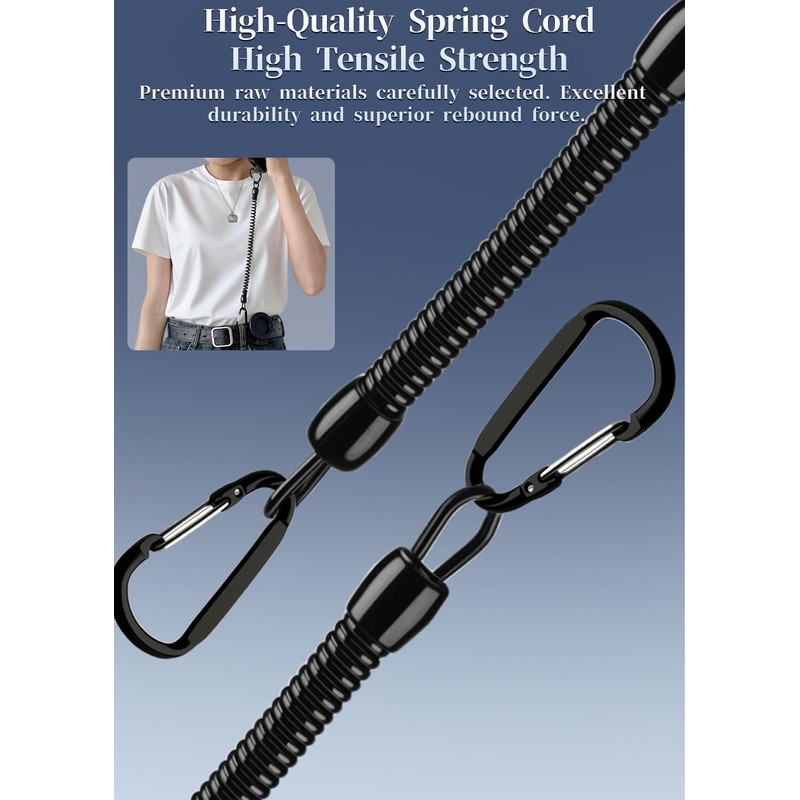 Magnetic Belt Clip Phone Holder with Anti Theft Phone Chain,