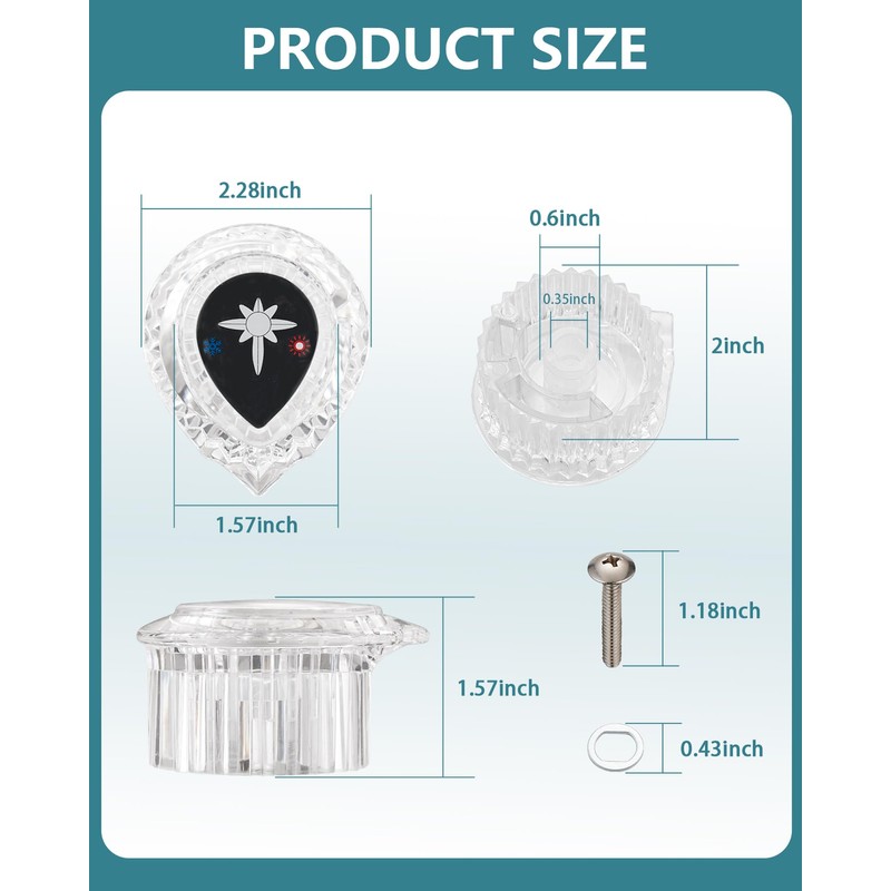 Replacement for Moen Fit Chateau (96797) One-Handle Tub& Shower Knob