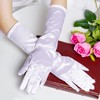 Lystaii Long Opera Party 20s Satin Gloves Stretchy Elbow Length