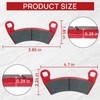 Upgraded Brake Pads Front and Rear Compatible with Polaris Ranger