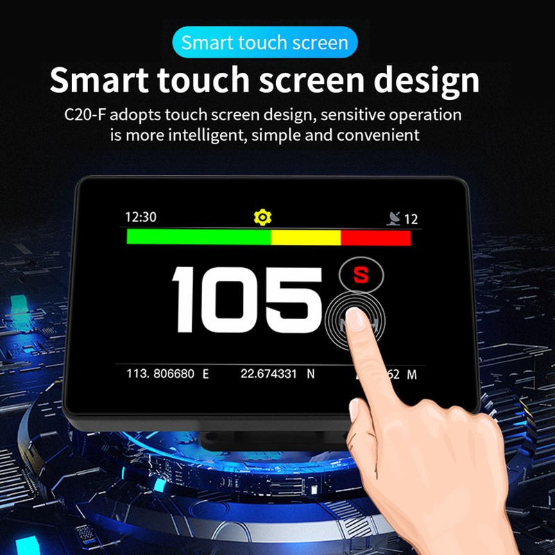 Car Smart HUD Display Dashboard Heads Up Windshield Speedometer Fatigue