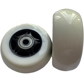 4 pcs Durable and Thick Wheels 76mm x 30mm for Shift [V1+]/Crazy Cart [V7+] and Crazy Cart XL [V3+] - Set of 2 Premium Replacement Wheels，parts W25143401048-Replace reliable parts for Krazy Kart.