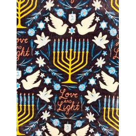 Hanukkah Chanukah Throw Blanket, 5x6 feet (60 x 72 inches), Cozy and Warm Oversized Soft Durable Construction