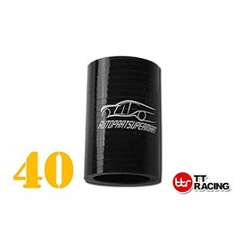 TT Racing 4ply Silicone Straight Coupler Turbo Hose Coupling 40mm 1.58" Black