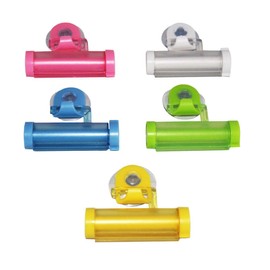 rukauf. Toothpaste Squeezer Tube Squeezer Colourful Set of 5 / 5 Colours
