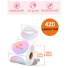 2 x 2 Round Thermal Labels, 420 Sheets/3 Rolls for
