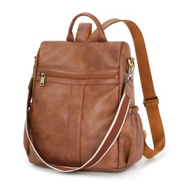 Missnine Women's Backpack Small Soft PU Leather Backpacks School Bags, bronze