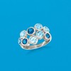 Ross-Simons 2.50 ct. t.w. Tonal Blue Topaz Bubble Ring in