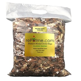 rePotme rePotme Orchid Potting Mix, Phalaenopsis Dark Classic Orchid Mix (Junior Bag) - Hand Blended in The USA
