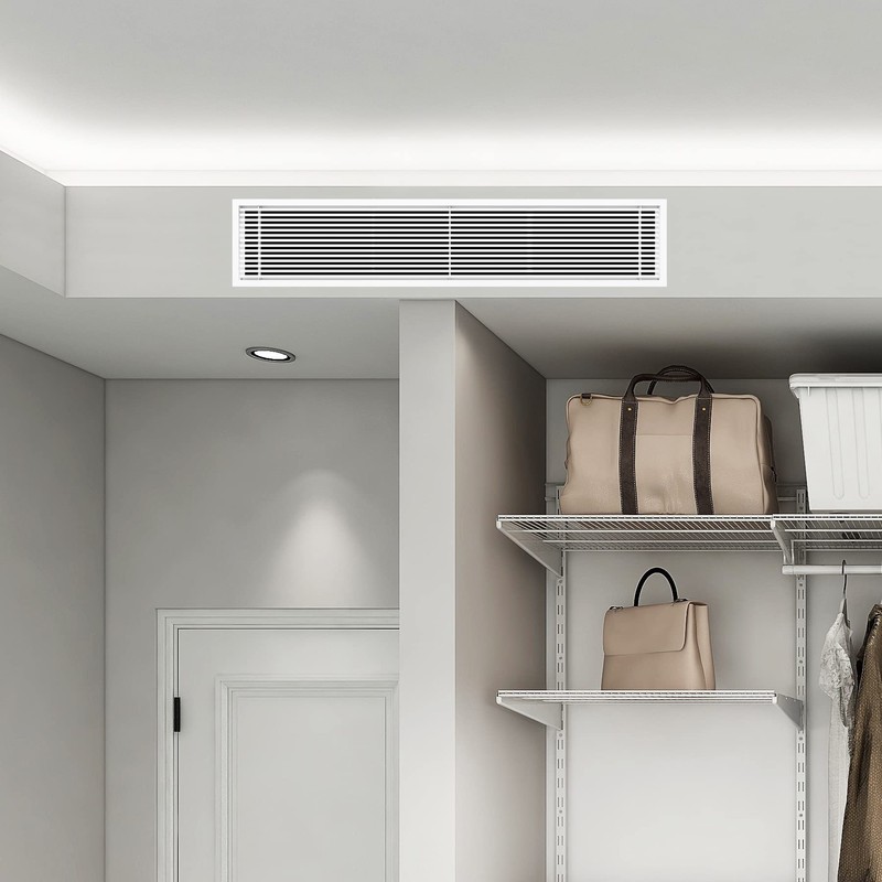 BJADE'S Linear Bar Air Vent Grille,44" X 8",HVAC Stander Vent