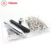 100 Sets Eyelet Tool Kit 10mm Metal Eyelets with 3