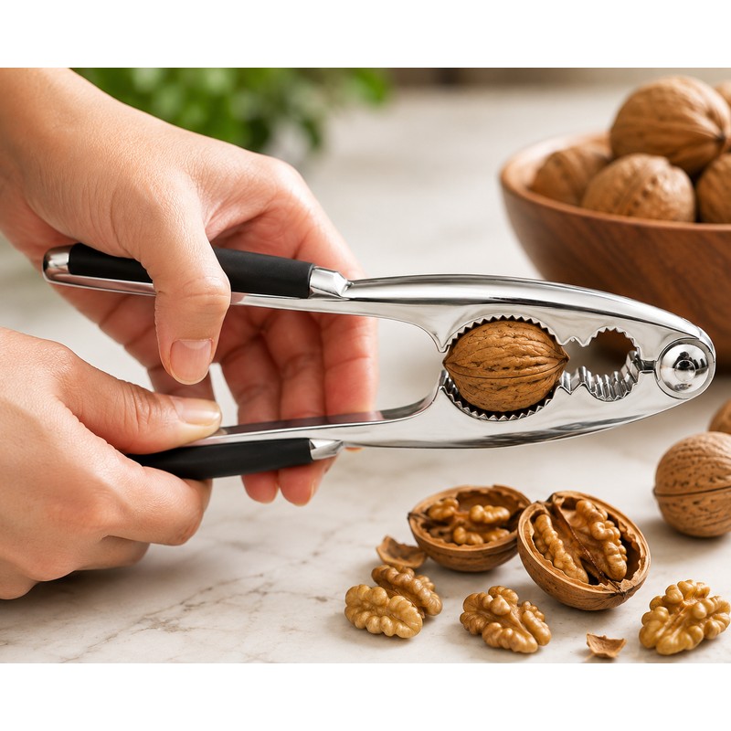 Stainless Steel Nutcracker Tool Made of Die-Cast Zinc for Nuts