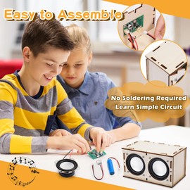 Dromlag Teenage Boy Gifts DIY Bluetooth Speaker, Boys Toys Age 6-12 Year Old Boy Girl Gifts for Teenage Boys Toys Gifts for 8-15 Year Old Boys Girls Science Experiments for Kids Easter Gifts for Kids