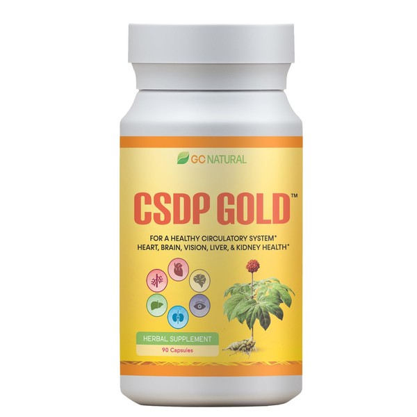 GC Natural CSDP Gold Ginseng Herbal Supplement, Supports Circulatory System
