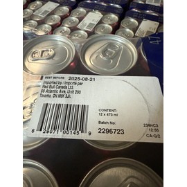 Red Bull Peach Nectarine 16 Fl Oz, (473 mL) 12 Cans Discontinued HARD FIND 🍑