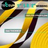 TECEUM 1 Inch Webbing – Honey Yellow – 10 Yards