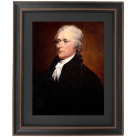 Framed Alexander Hamilton Portrait by John Trumbull, Circa 1792. 2 Sizes - Standard