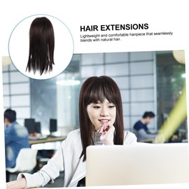 Baluue Hair Volume Topper for Women Wiglet Hairpiece Deep Synthetic Blend Seamless Design for Thinning Hair Comfortable Fit Lightweight for Everyday Wear