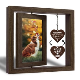 Dog Memorial Gifts for Loss of Dog, Dog Memorial Picture Frame, Pet Memorial Gifts for Dogs, Loss of Dog Sympathy Gift, Pet Loss Passing Away Remembrance Bereavement Gift Dog, Dog Picture Frames 4x6