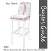 Deisy Dee Stretch Slipcovers Chair Cover for Counter Height Side