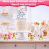 24 Pieces Plastic Mini Cake Stand with Dome Cover Chocolate