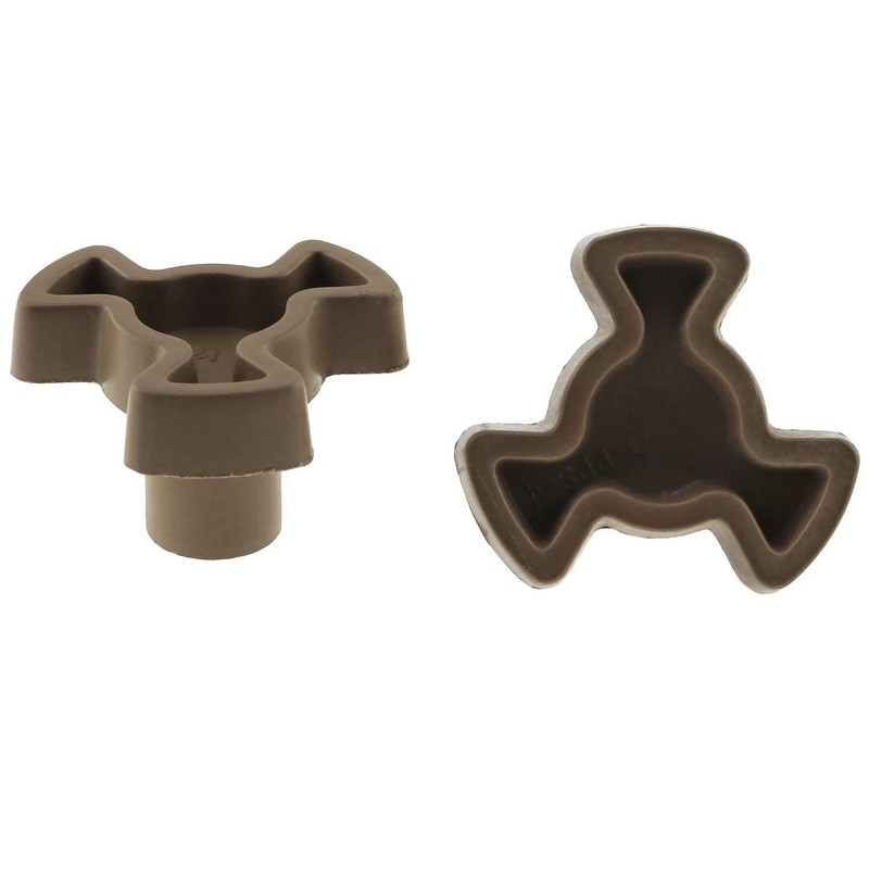 E-outstanding 2Pcs 17mm Microwave Oven Turntable Roller Guide Support Coupler