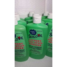 SOILOVE 9 BOTTLES OF SOILOVE LAUNDRY SOIL-STAIN REMOVER NET 16 FL OZ EACH (1 PINT) 473 M