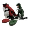 Unbranded Battery Powered Walking 2 Dinosaurs T-Rex Red & Green