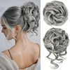 RONTAYA 2PCS Messy Bun Hair Piece Wavy Curly Hair Bun