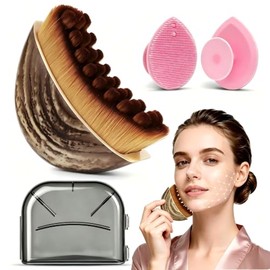 Kit de Cepillos Faciales para Drenaje Linfático y Cepillos de Limpieza | Masajes Linfáticos y Relajación de los Músculos del Faciales, Diseño Ergonómi