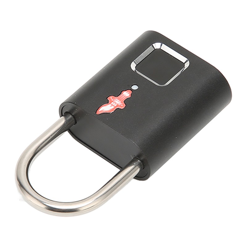 Fingerprint Padlock Biological Recognition Aluminium Alloy USB Rechargeable Support 10