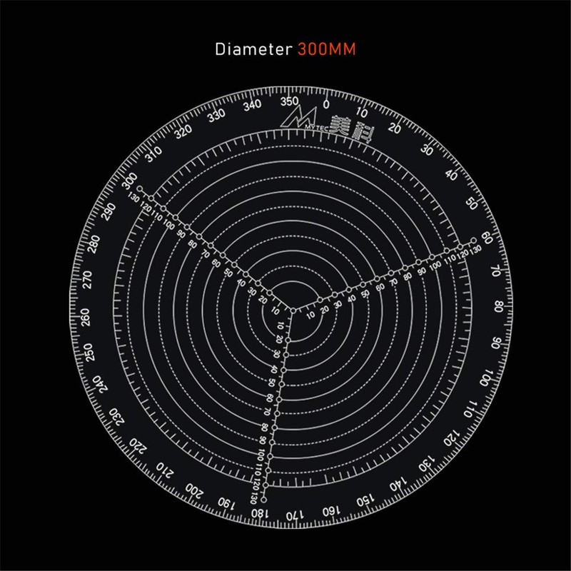 DDWT 300mm /11.8inch Round Center Finder Compass for Wood Turners