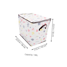 iplusmile 2pcs Large Capacity Zipper Storage Bag for Clothing and Bedding Portable Organizer for Home and Travel for Moving and Housewarming Storage