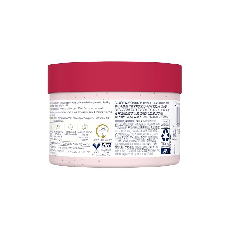 Dove Exfoliating Body Polish Crushed Cherries & Chia Milk Skin