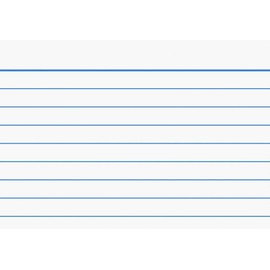 Brunnen 102289100 Index Cards (A8 Lined, Pack of 200, Shrink-Wrapped) White